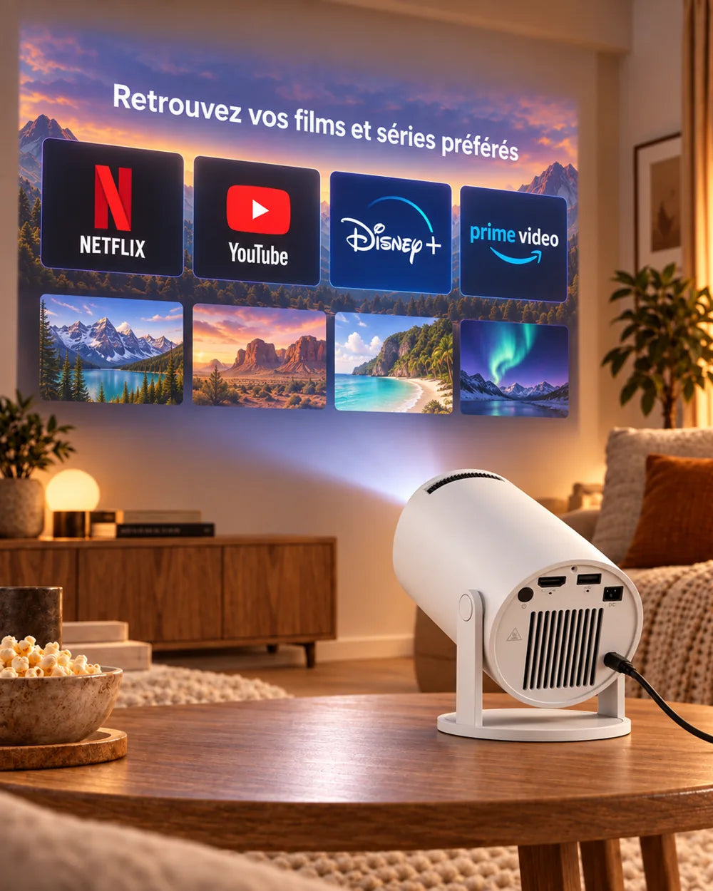 ProjektorLand Luma Compact – filmy i seriale na dużym ekranie