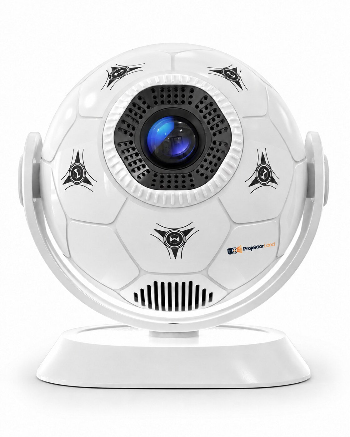 ProjektorLand Orbit – mini projektor 300 ANSI lumens, Android 14, Wi-Fi, Bluetooth 5.4 i obraz o rozmiarze 35–135 cali